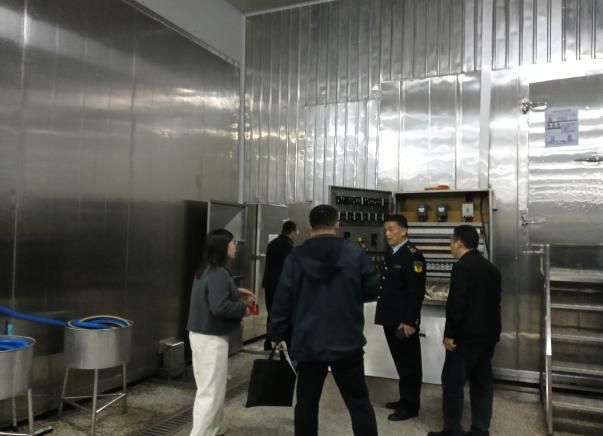 安全管理部门对健达公司进行安全隐患问题复查工作