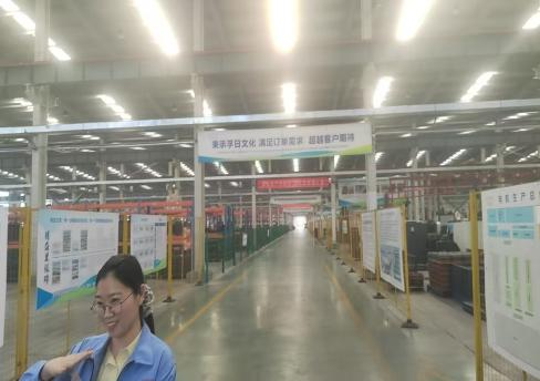 公司李总带队参观孚日集团机电车间